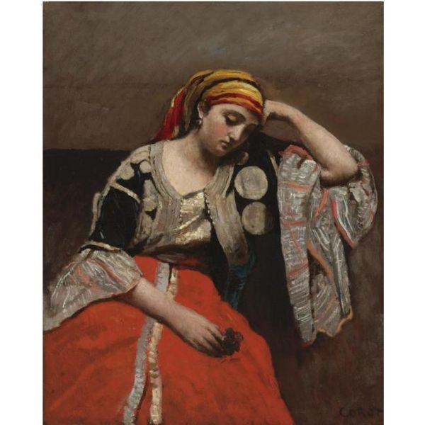 Jean-Baptiste Camille Corot Juive d'Alger oil painting image